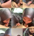 Hijab Nyepong di Mobil
